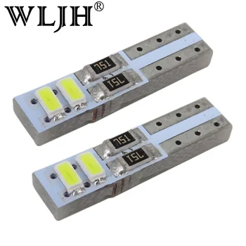 

WLJH 10x Led T5 W3W 3014 SMD Wedge Bulb 73 74 Instrument Panel Speedometer Tacho Gauge Cluster Lamp Dash LED Light Universal