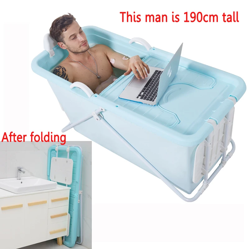

Hot Sell Folding Portable Insulated Bathtub for Adults Inflatable Bath Straight Leg Bathtub Food Grade Non-toxic Soft Material