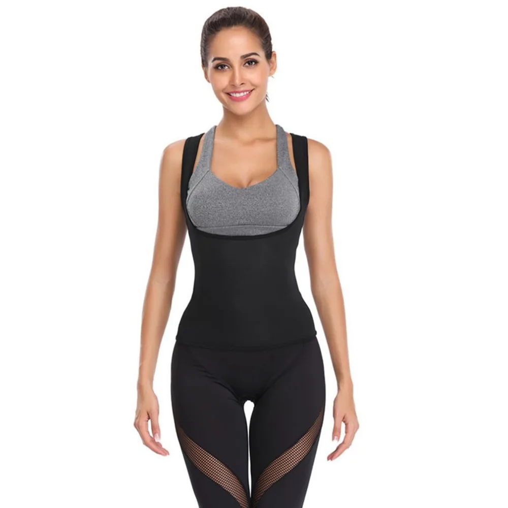 

Slimming belt thin fat burner Hot Exercise Shapers Tops Training Sweat Sleeveless Shirt Neoprene Clothes Vests Slimming Women