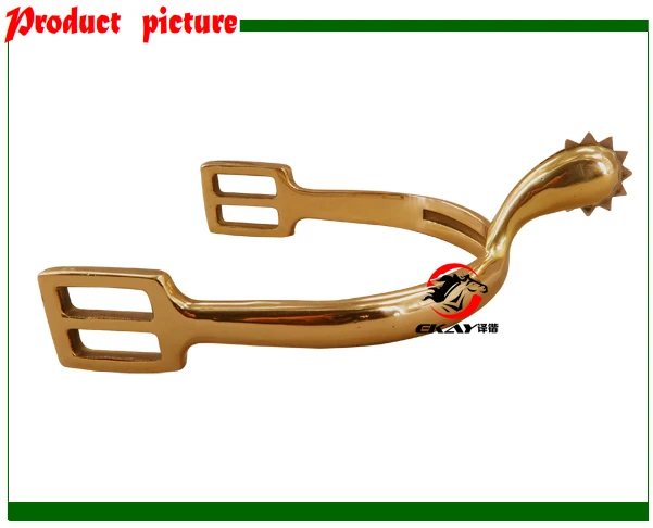 

Free shipping Solid brass spur,men's.With SS rowel,never rusted(RSP6121CU)