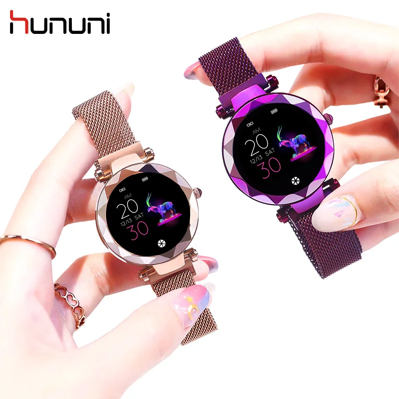 

Women Fashion Luxury Smart Watch Bluetooth Wirstband Pedometer Heart Rate Monitor Female Physiological Monitoring For IOSAndriod