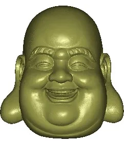 3D модель формате STL для ЧПУ головы Будды