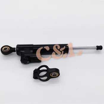 

Black CNC Steering Damper Motorcycle Stabilizer Linear Reversed Safety Control