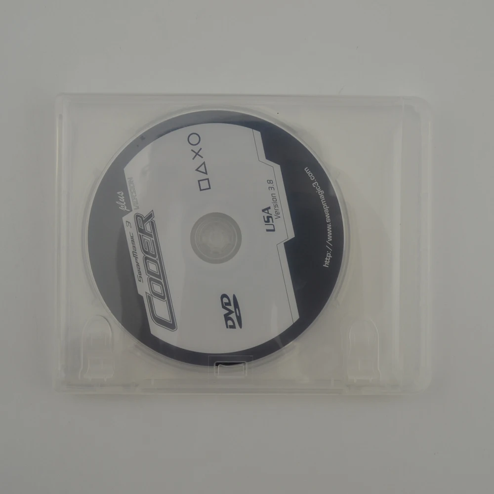  High quality CD-ROM Protector Housing case optical disk Shell Transparent White thickness for PS3 f