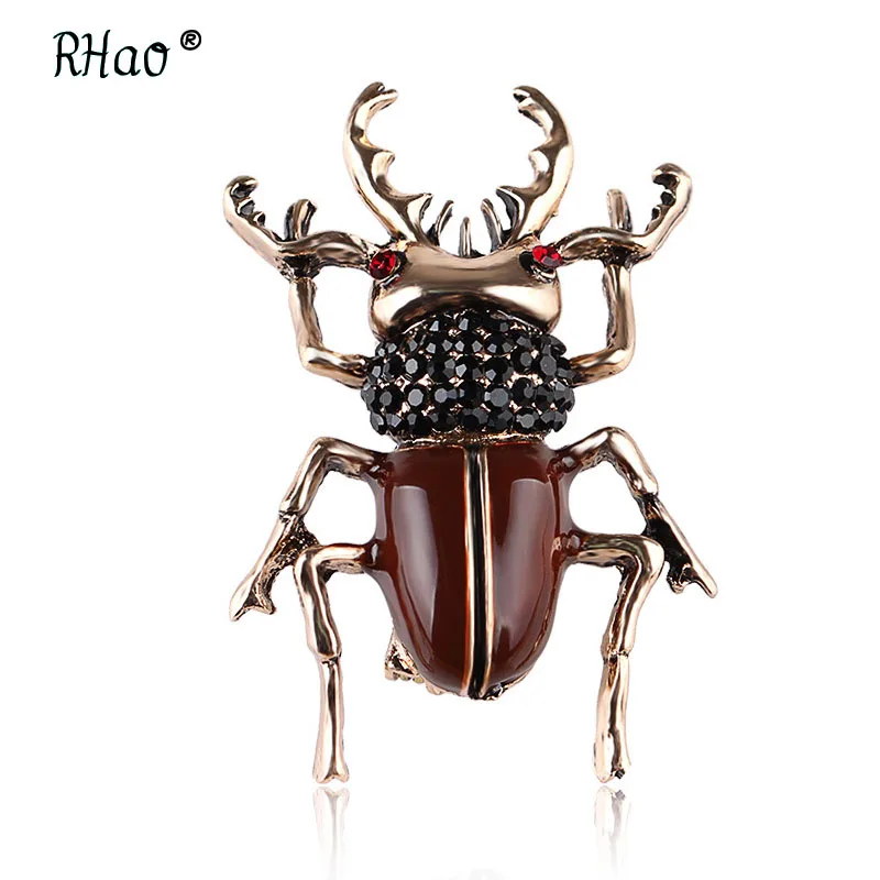 

Vintage Rhinestone Alloy Beetle Brooches for Women and Men Enamel Metal Insects Party Banquet Weddings Brooch Gifts