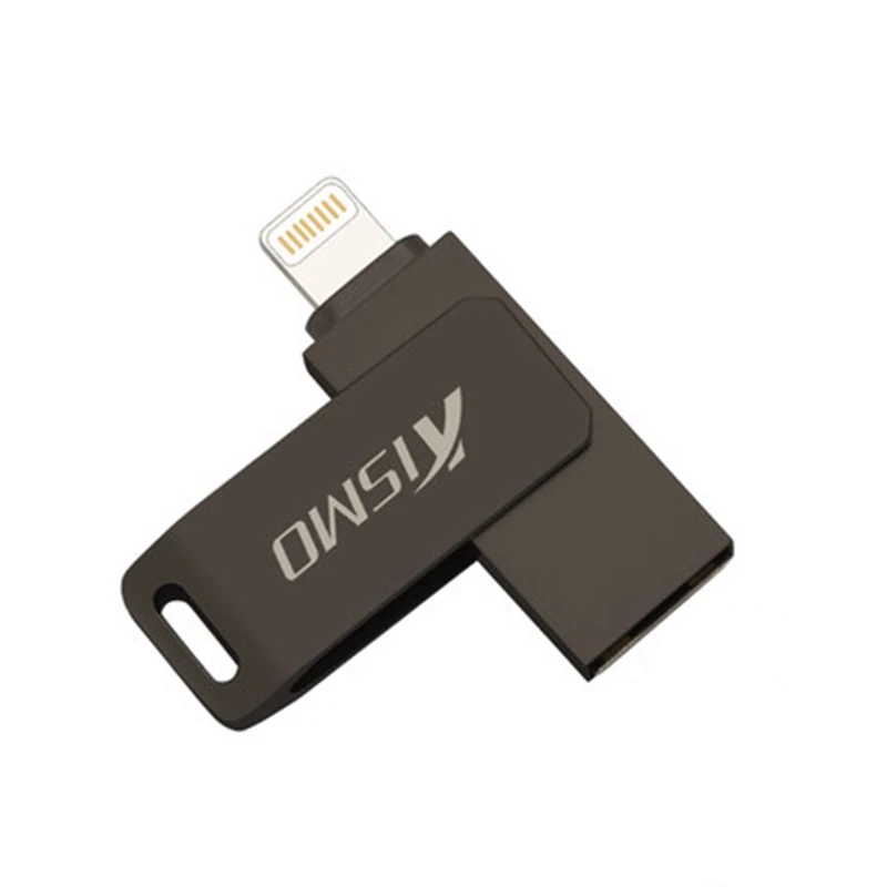 Kismo USB2.0 металлический usb-накопитель портативный флэш-накопитель 16 ГБ 32 ГБ 64 Гб 128 ГБ usb-носитель селфи палка для iPhone X, 8, 7, 6, 6 S, Plus, USB флэш-накопитель