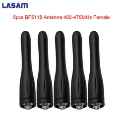 LASAM 5 шт. UHF 400-470 мГц BF5118 антенна SMA для Kenwood TK-3118 Walkie Talkie cb радио ФИО comunicador lte антенны