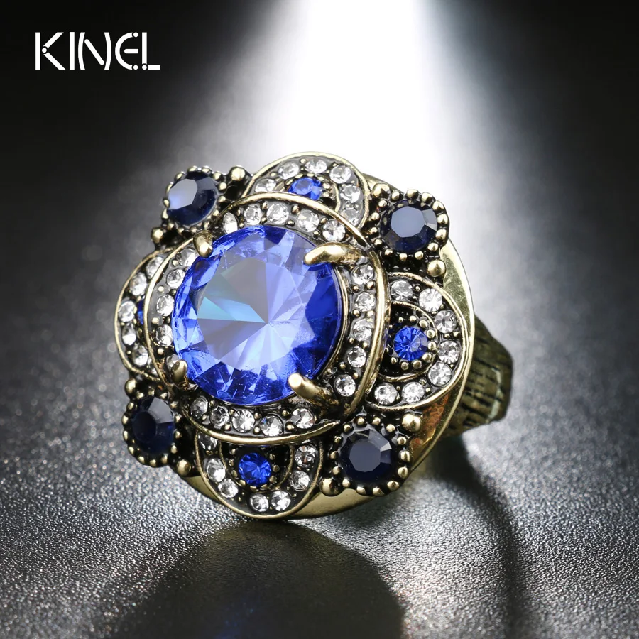 kinel vintage jewelry gorgeous gold color oval rings empress temperament bohemian wedding ring womens accessories jewelry - Oval Wedding Ring kinel vintage jewelry gorgeous gold color oval rings empress temperament bohemian wedding ring womens accessories jewelry - Oval Wedding Ring