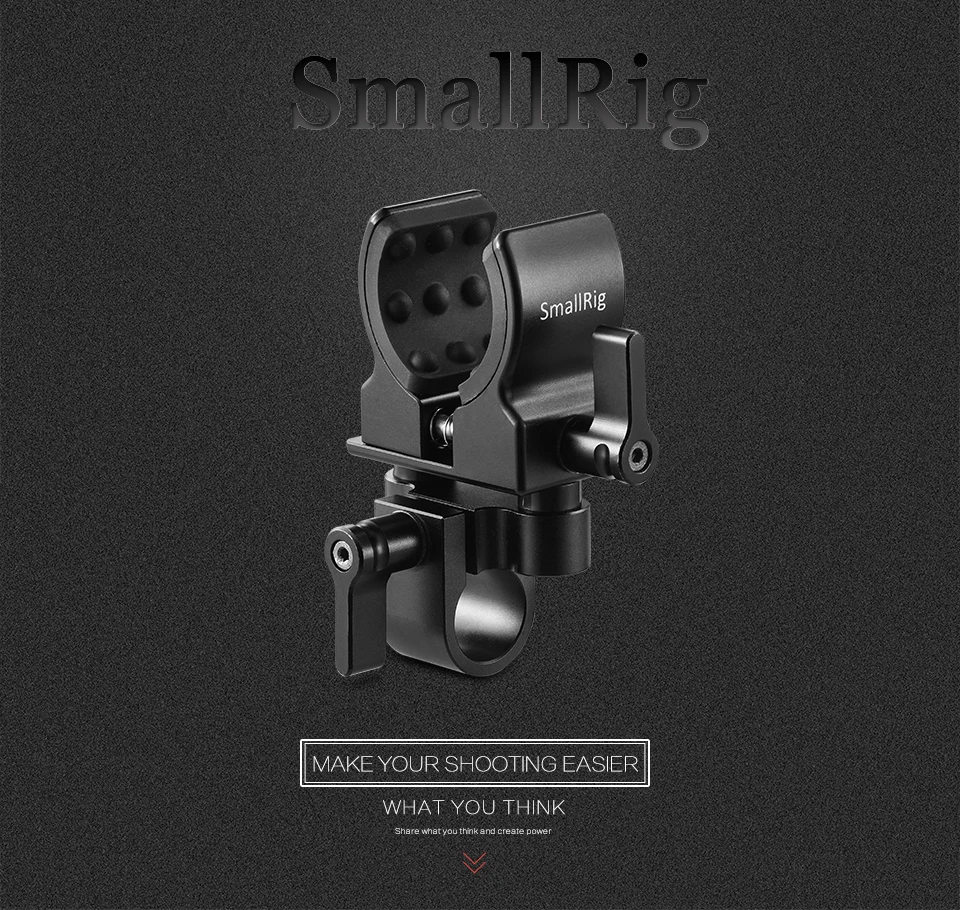 Универсальный держатель SmallRig для цифровой зеркальной камеры, видеокамеры, микрофона, зажима для стрелочного пистолета, Microphone19-25mm, адаптер диаметра для микрофона 1993