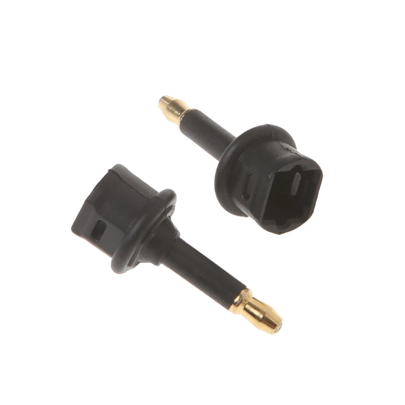 

2 Pcs Toslink Female To 3.5mm Male Mini Audio Plug Digital Optical Adapter Converter