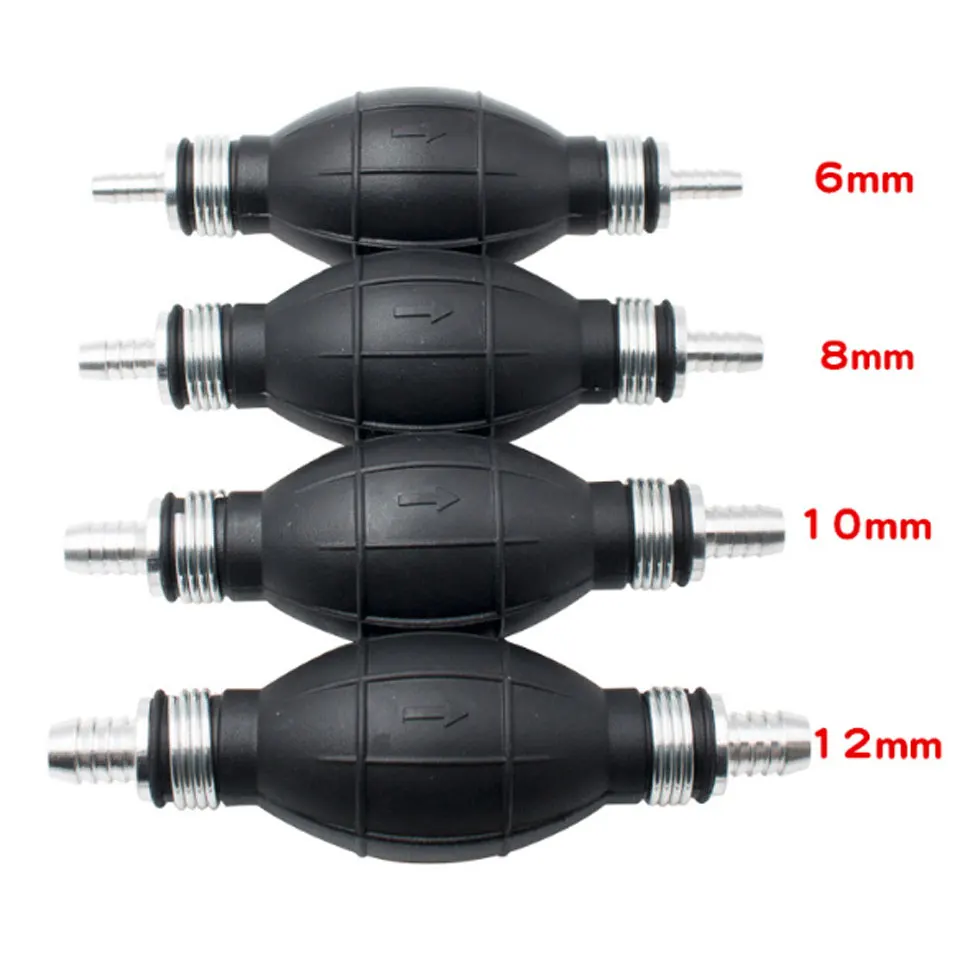 

Fuel Pump 6mm 8mm 10mm 12mm Rubber Aluminum Black Hand Fuel Pump Line Hand Primer Bulb All Fuels For Car Boat Marine Outboard