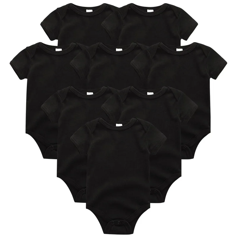 Детская одежда, 8 шт./компл., комбинезоны для новорожденных мальчиков и девочек, roupas de bebe, хлопковые детские комбинезоны с коротким рукавом, детские пижамы, Детская одежда - Цвет: BDS8914