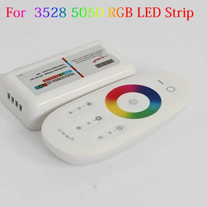 Popular wall mounted LED controller Touch pannel RGB controller 12V 24V 18A Wireless 2.4G Remote
