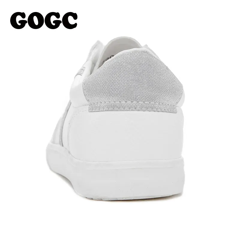 GOGC احذية الجري النساء slipony أحذية بيضاء من القماش الكتاني السيدات المتسكعون النساء حذاء للجيم النساء رياضية المرأة تفلكن أحذية G790