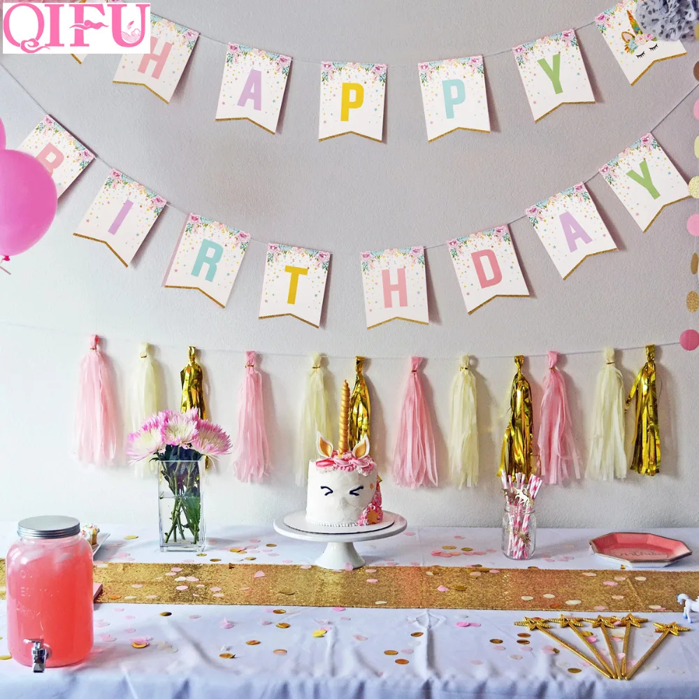 

Birthday Disposable Dishes Set Unicorn Party Decorations Plate Paper Towel Disposable Dishes For Party Unicorn Party Supplies