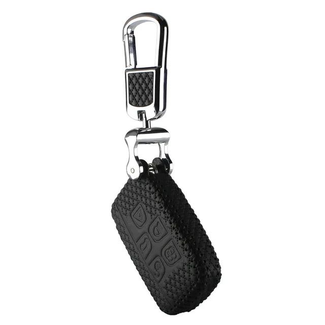 Стильный ключ автомобиля чехол для Jaguar Land Rover Range Rover Sport Evoque freelander 2 Дискавери 3 4 XF A8 A9 X8 key - Название цвета: Черный