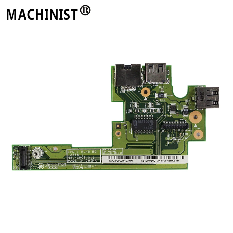Новый оригинал для Lenovo ThinkPad L540 USB 2 0 порт Jack RJ45 LAN Ethernet плата io карта 48.4LH08.011 55.4lh02.001g