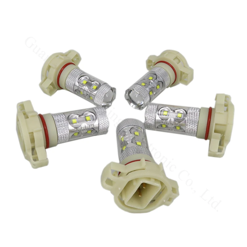 Luzes da ue Carro Branco Levou 5202 Ps24w Wljh 60 w Lente Chip Drl Driving Fog Lâmpada Luz 1000lm 10 V-30 v 2x H16 3 Automóveis e motos