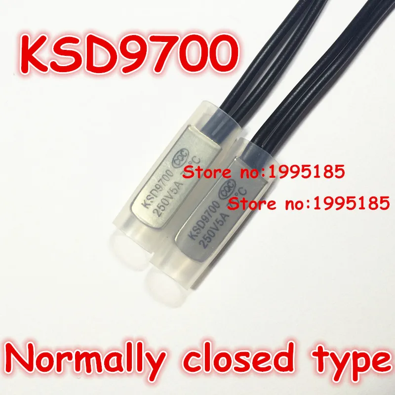 10 шт. KSD9700 5a250v 140 градусов Цельсия (nc) обычно закрытого типа Температура