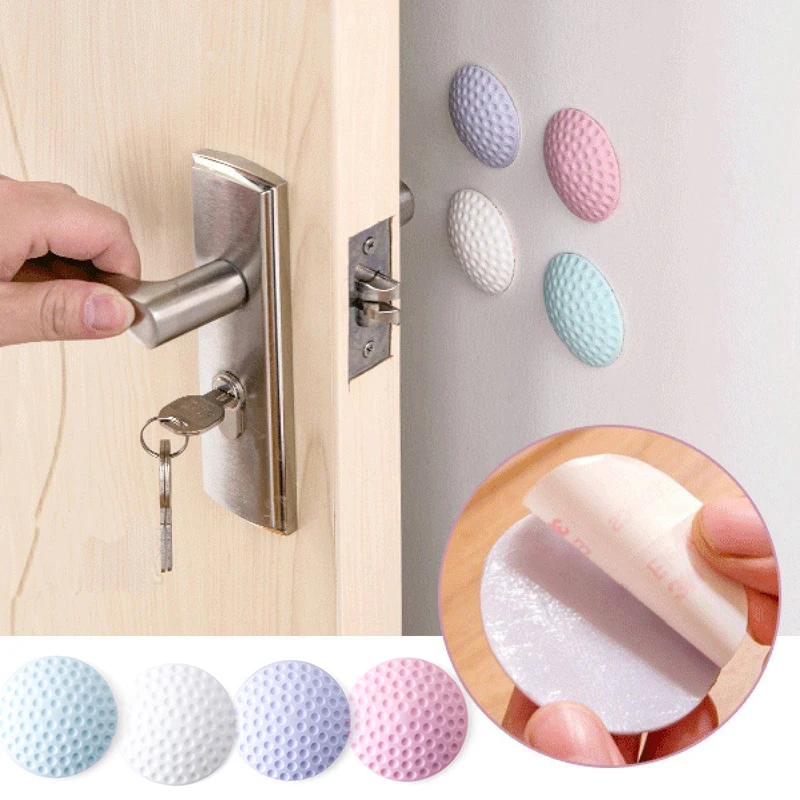 Self Adhesive Rubber Door Buffer Wall Protectors Door Handle Bumpers for Door Stopper Doorstop