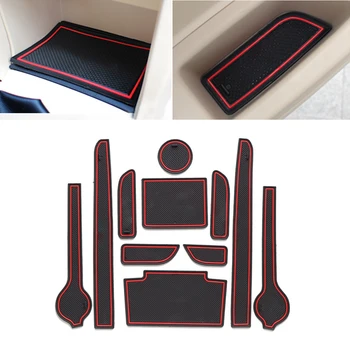 

Car Groove Pad For Chery Very Celer Fulwin 2 2010 2013 2014 2015 2016 Gate Slot Mat Rubber Anti-Slip Mats Red