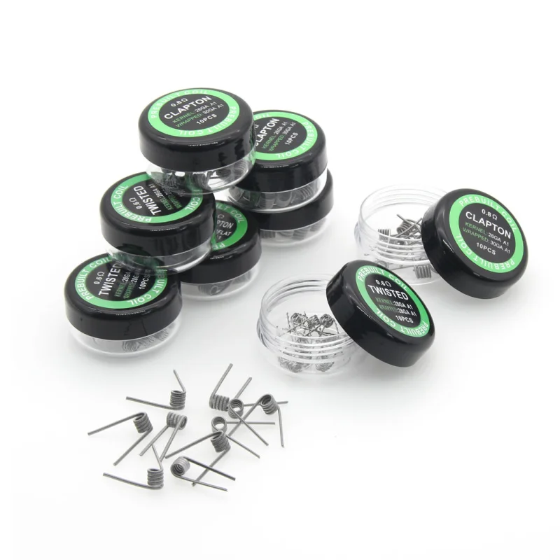 E XY Prebuild катушка Clapton Alien Tiger четвёрка Hive плоская скрученная микс лестница