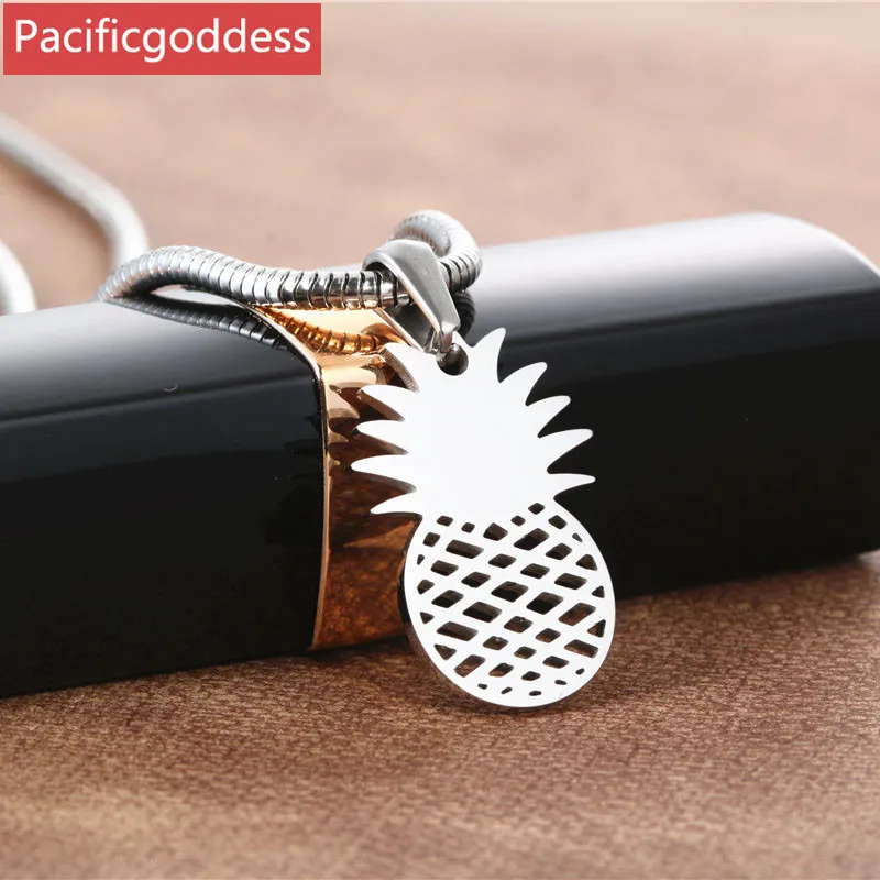 

stainless steel necklaces pendant pineapple shape