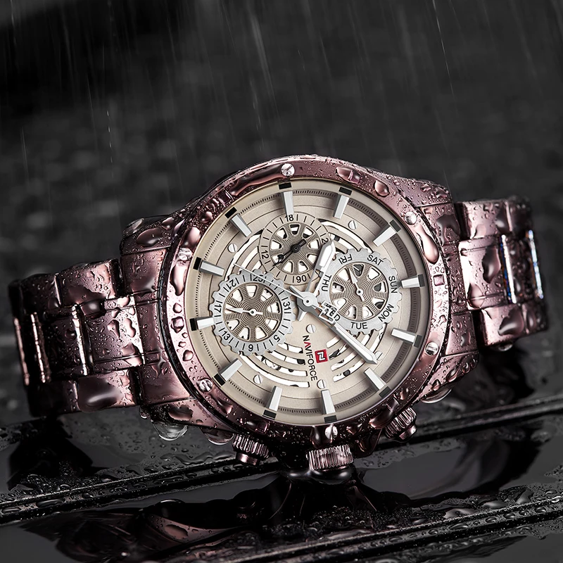 NAVIFORCE Mens Sports Watches Top Luxury Brand Men Fashion Casual Quartz 24 Hours Date Wrist Watch