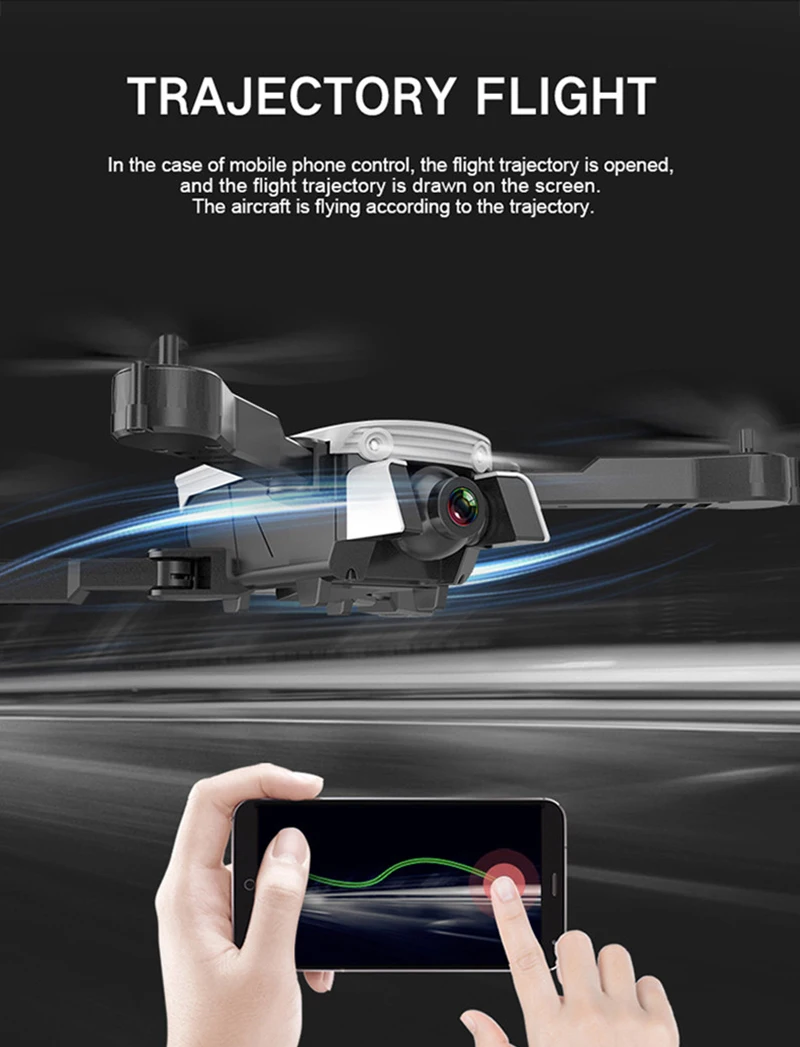 Drone 4K HD aerial camera quadcopter optical flow hover smart follow dual camera RC helicopter drone with camera r8 dron