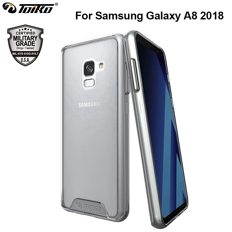 

TOIKO Chiron Clear Case for Samsung Galaxy A8 A530 SM-A530F 2018 Transparent Shockproof Shell PC TPU Hybrid Armor Phone Covers