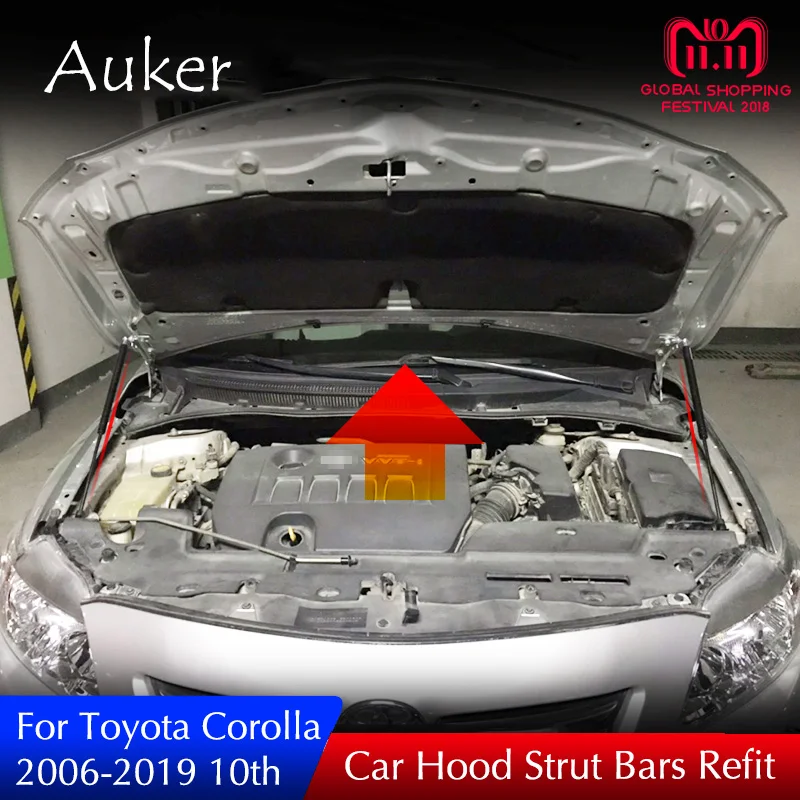 

Car Engine Cover Lifter Support Spring Shock Strut Bars Shock Rod for Toyota Corolla Axio 2006-2019 E140 E150 10nd Gen