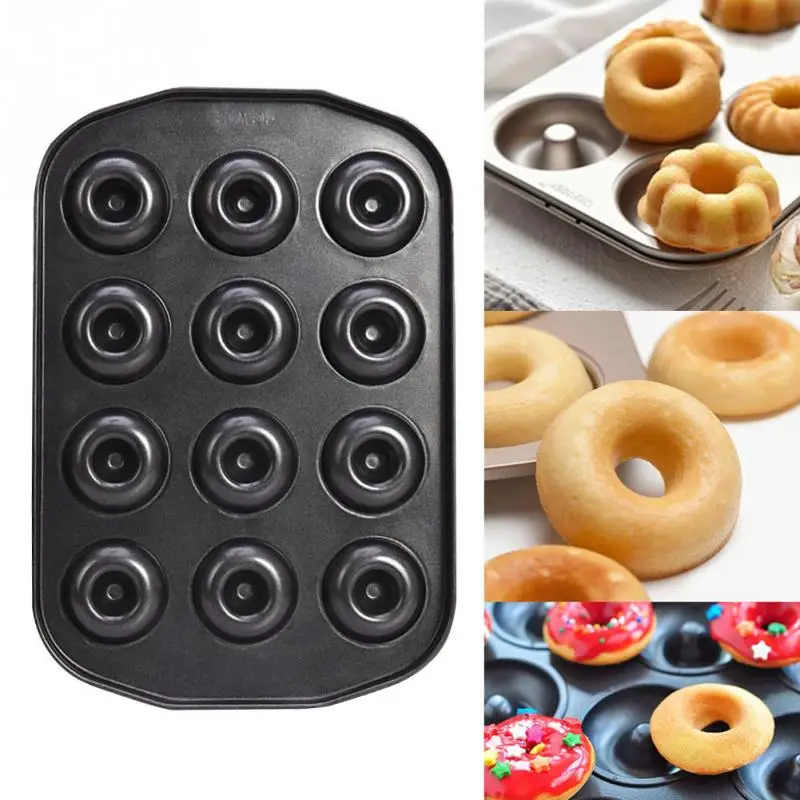 

Cake Pan Baking Dishes Cavity Donut Doughnut Baking Mold Silicone Baking Sheet Mat Muffin DIY Chocolate Cookie Mould Mode #1011