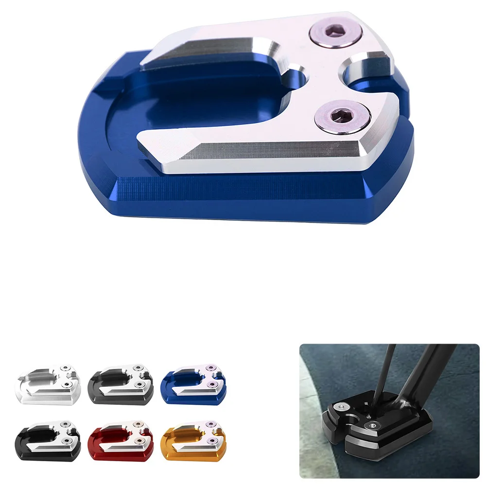  For Yamaha Xmax 125 250 300 all years Foot Side Stand Bike Kickstand Enlarge Plate Extension Pad Al