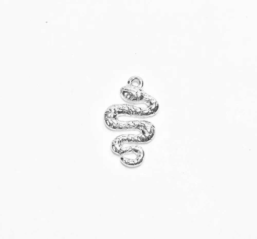 25*15 мм 3D змея 20per мешок цинк водвеска из сплава ювелирные изделия DIY ожерелье eсерьга 2 цвета