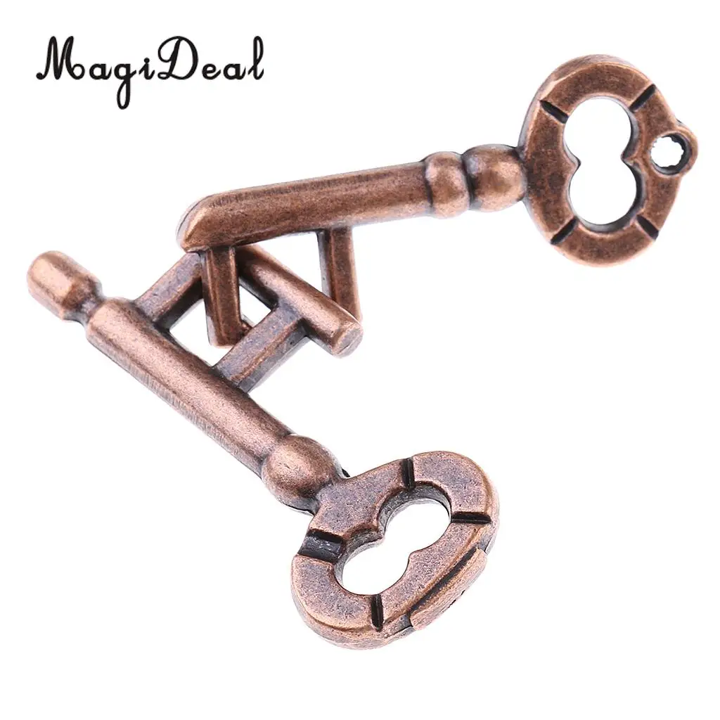 1Pc Key Lock Puzzle Classic Metal Brain Teaser IQ EQ Test Toys for Kids Adult Children Teenager Birthday Novelty Gift