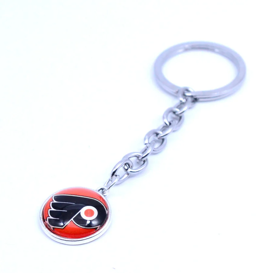 Ice Hockey Jewelry Keychain NHL Philadelphia Flyers Charms /18mm Snap