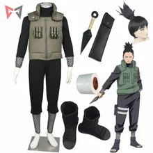 Anime Naruto cosplay Nara Shikamaru Cosplay Costumes vest boot bandage wig for Christmas Halloween child size plus size clotes Anime Naruto cosplay Nara Shikamaru Cosplay Costumes vest boot bandage wig for Christmas Halloween child size plus size clotes