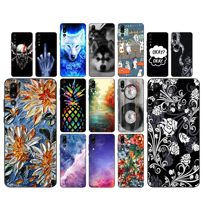 Чехол для телефона Huawei P10 P20 P8 P9 Lite Plus 2017 Ascend Y5 II 2 из ТПУ P smart Y6 Pro Y9 2018 2019 |
