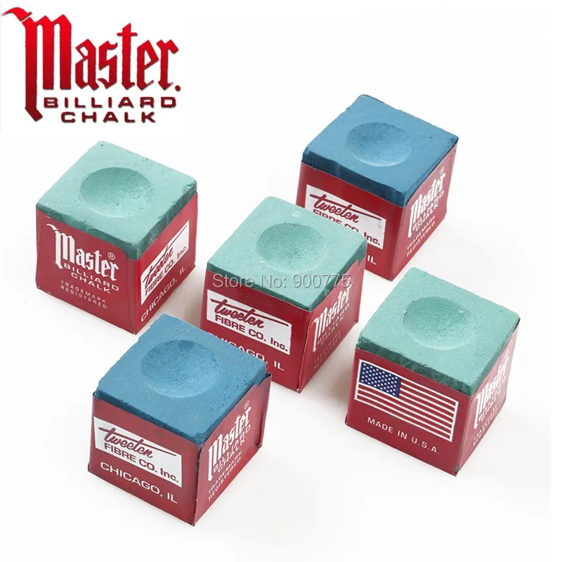 

Genuine Master Tweeten Snooker Pool Billiard Chalk 4 PCS/lot Blue/Green/Light green (optional)