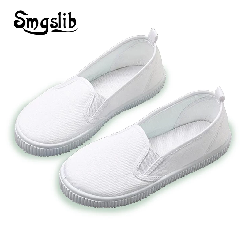 kids white canvas shoes