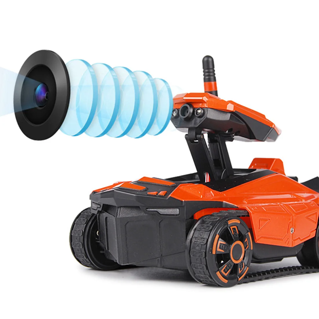 

Professional 1 Set 2.4G RC For Tank Robot With Real-Time Image Transmission HD Camera - Orange
