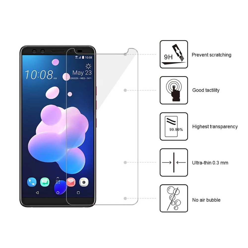 Закаленное стекло 9H для HTC U11 Eyes U12 Plus U12S Защита экрана U PLAY EYE Ultra Butterfly 2 3 защитная