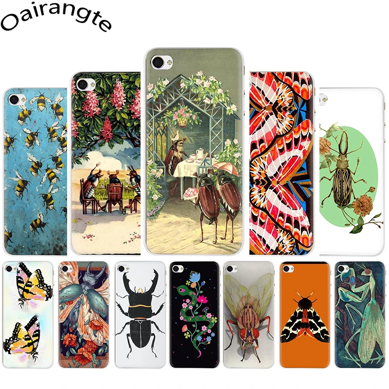 

Insect animal art painting Pattern Hard Phone Cover Case for iphone 5 5s 5c 6 6s Plus 7 8 Plus X XR XS 11 Pro Max