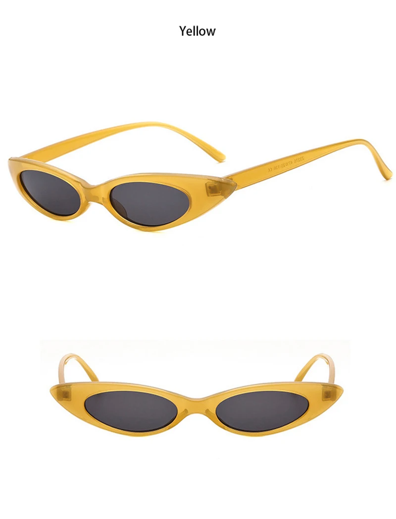 Ретро cateye Солнцезащитные очки для женщин винтажные солнечные очки розовый желтый lunette soleil femme zonnebril dames Оттенки для женщин