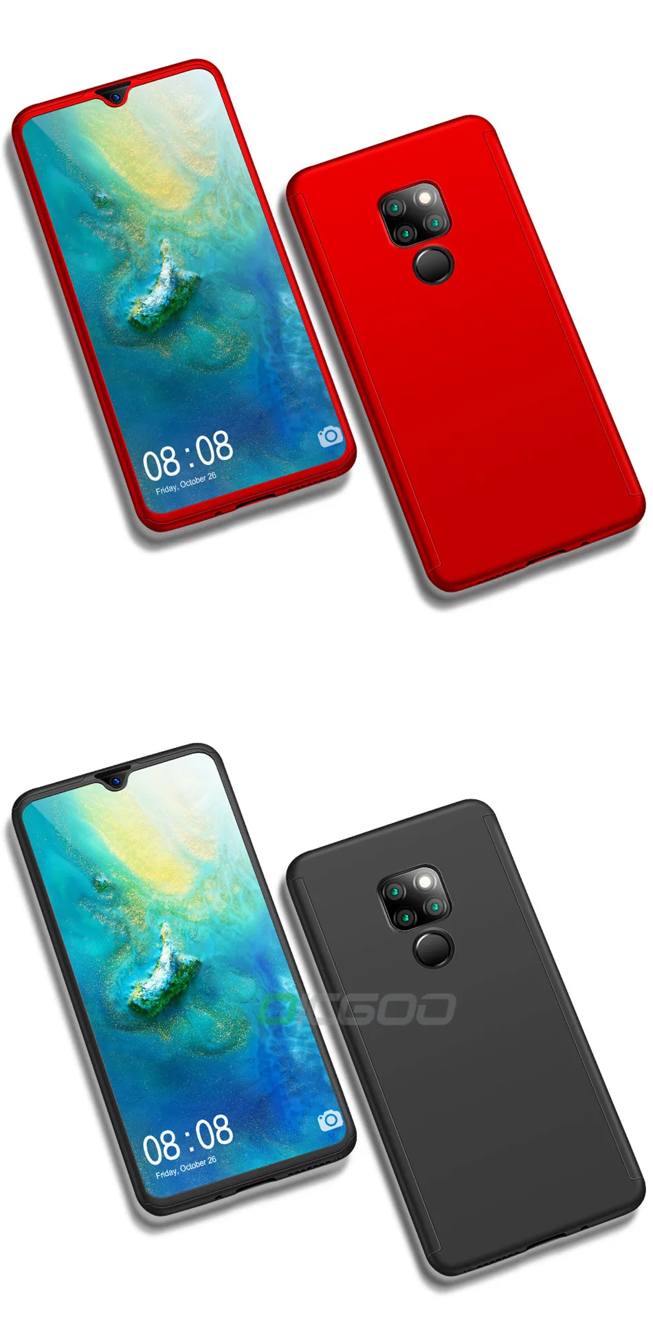 OICGOO 360 Полный чехол для телефона для huawei P20 mate 20 Pro Lite 20X Coque чехол для huawei P30 mate 10 Pro mate 20 X Lite чехол s