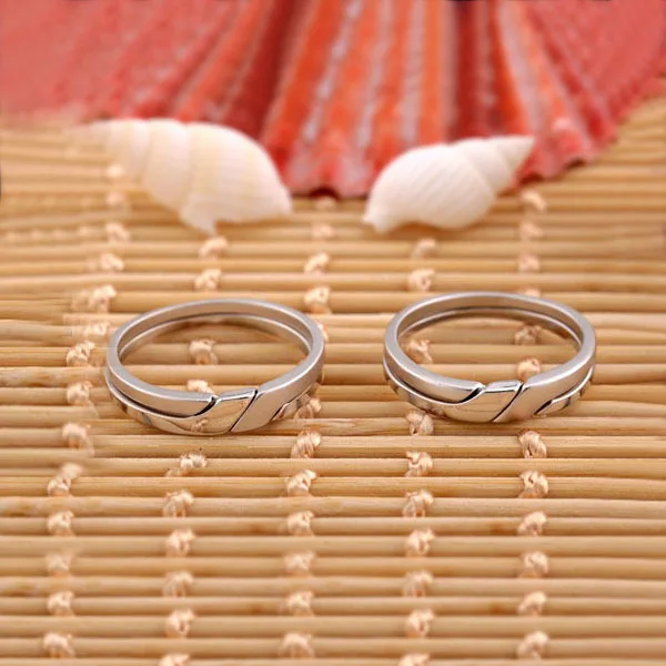 Wedding Jewelry Detail Rings For Women Jewellery Gift 925 Sterling Silver Couple Ring One Pcs (JewelOra Ri100496)