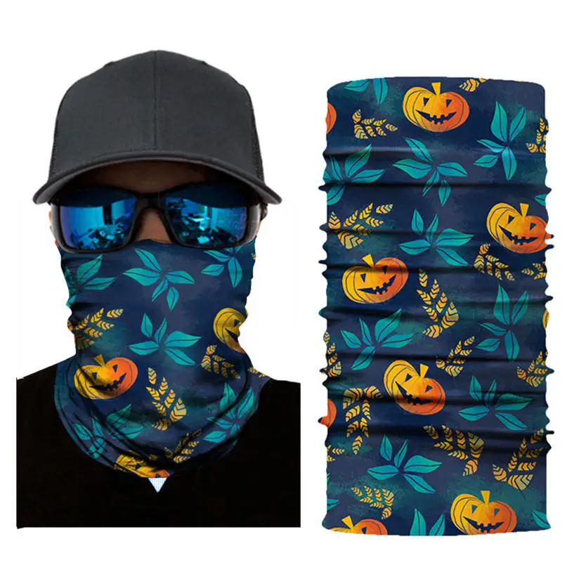 Cycling Face Mask Halloween Unisex Balaclava bicycle Mask Neck Tube Seamless Bandanas Moto Ski Mask Ghost Scarf Headband #2o01 (9)