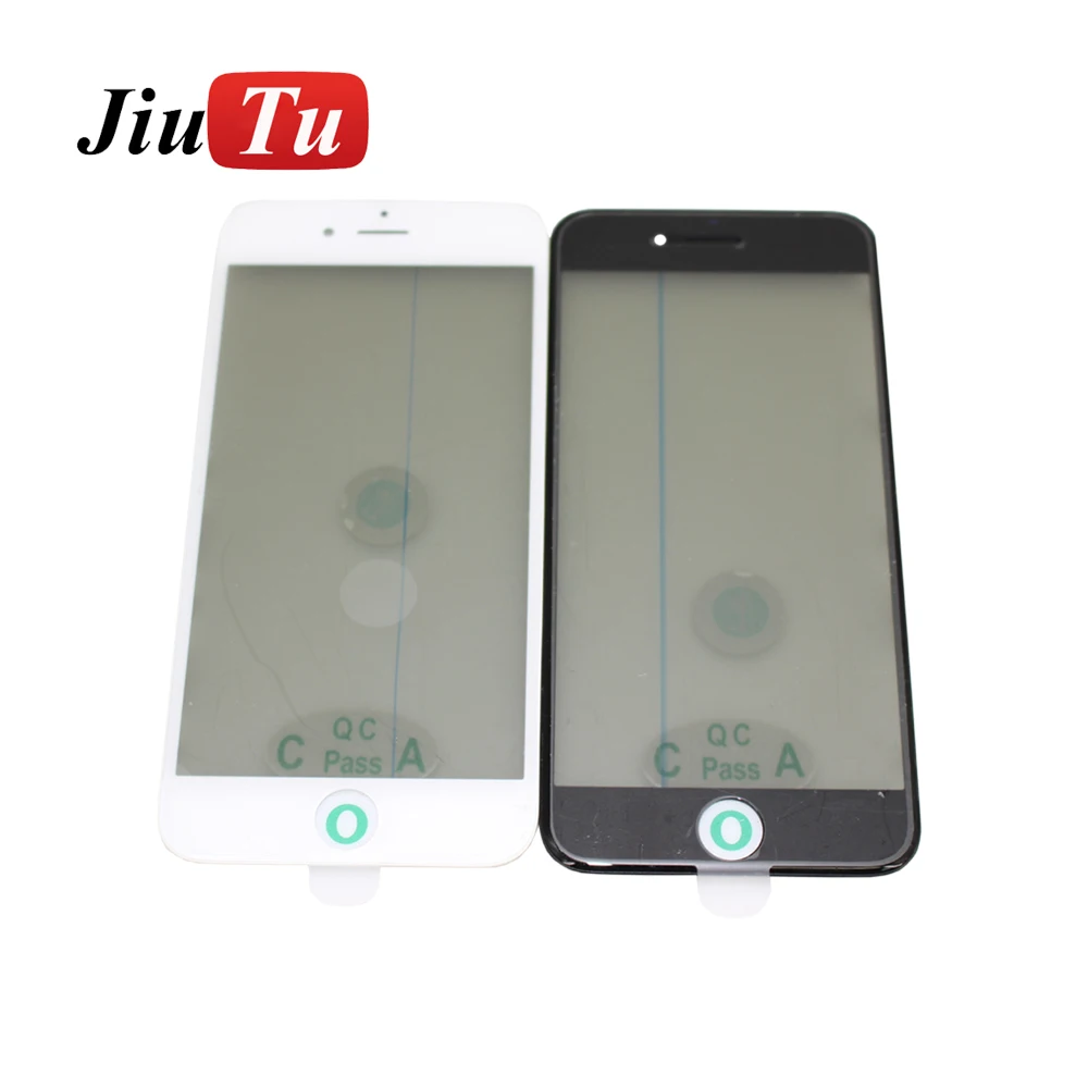 For iPhone 4 in 1 Glass With Bezel Frame+OCA+Polarizer Film For 8G 8 Plus 7 7P to 5G LCD Repair Replacement Jiutu (8)