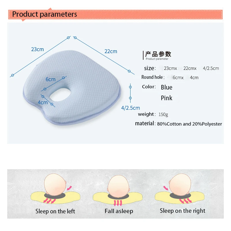 Подушка для младенца против мигрени коррекция корректирующая Подушка детская подушка памяти детская память пространство памяти хлопок медленный отскок