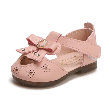

Baby Girls Sandals Summer Sneakers Kids Soft Bottom Princess Shoes Young Children Toddler Shoes With Bow Baby Sandals